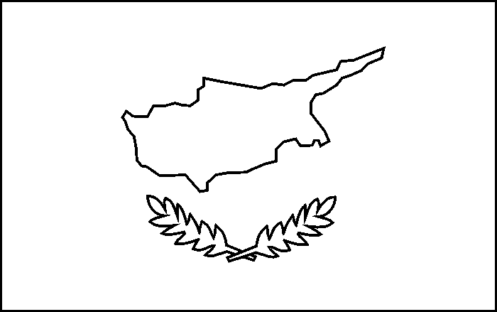 coloring picture of Cyprus flag