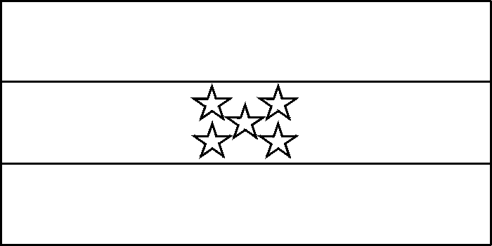 coloring picture of Honduras flag