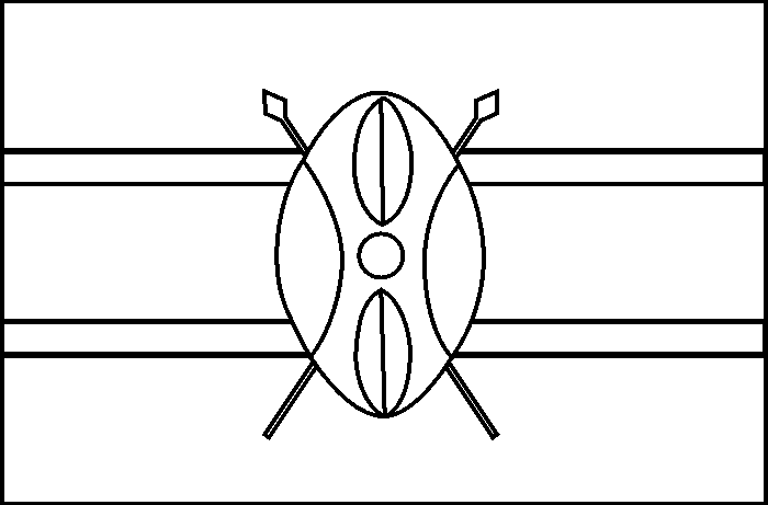 coloring picture of Kenya flag