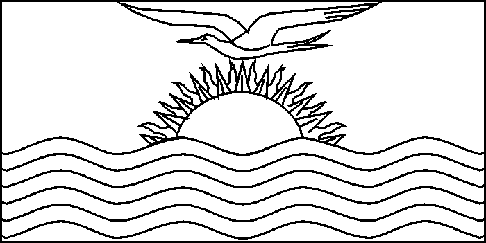 Kiribati flag coloring picture