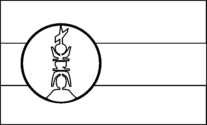 coloring picture of New Caledonia flag