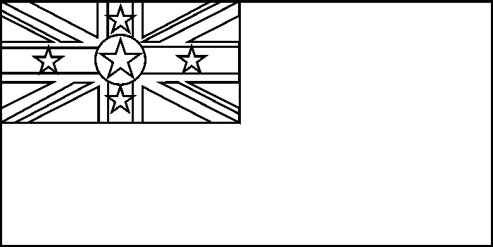 coloring picture of Niue flag