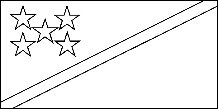 coloring picture of Solomon Islands flag