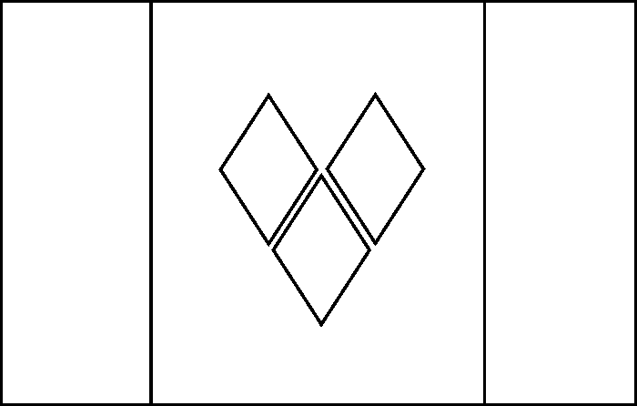 coloring picture of St Vincent flag