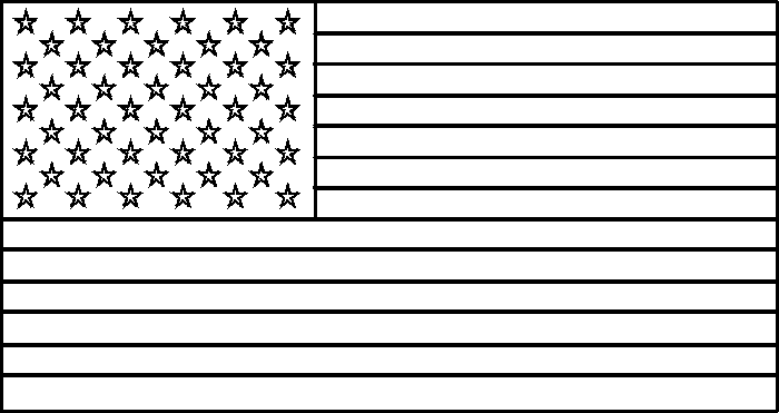 coloring picture of USA flag