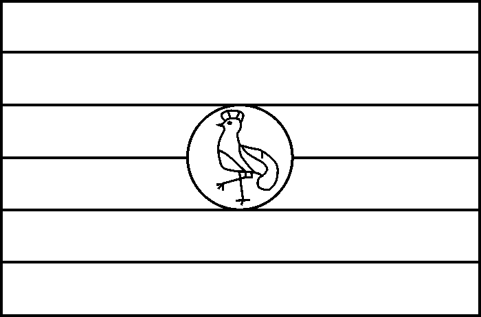 coloring picture of Uganda flag