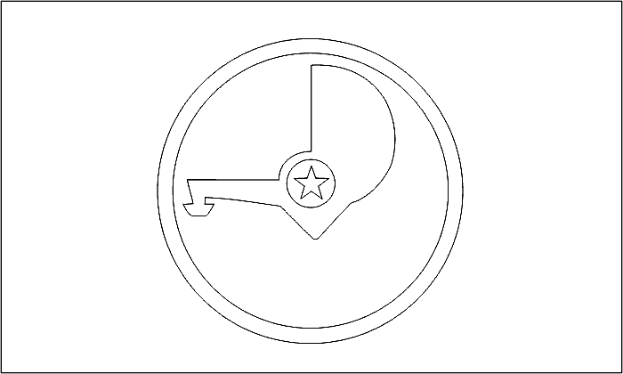 coloring picture of Yap flag