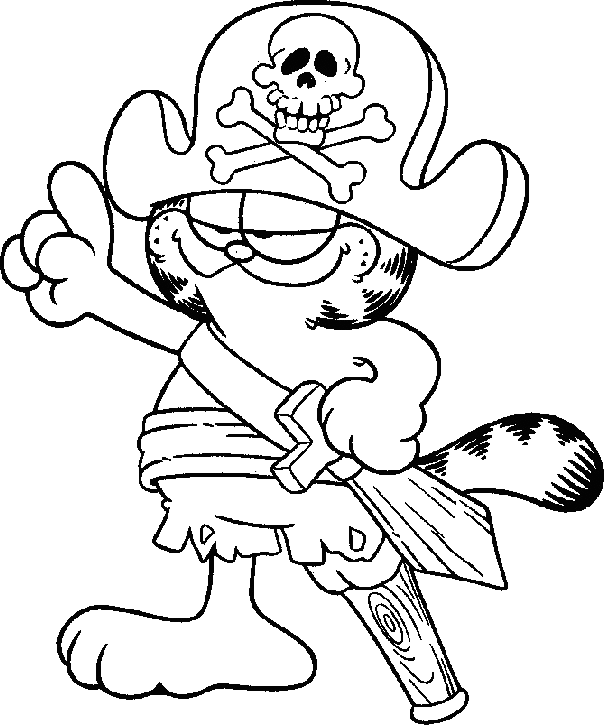Garfield is a pirate