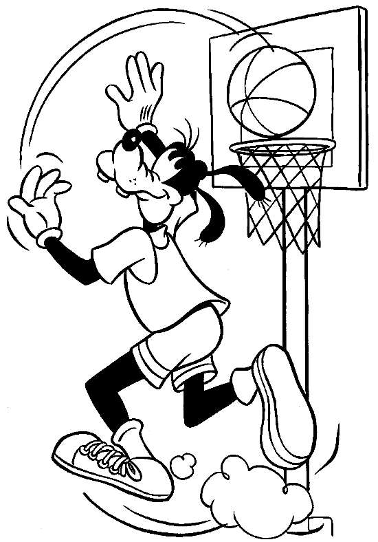 Goofy plays Basketball