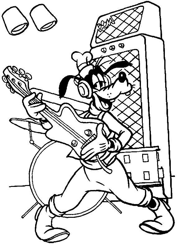 The musician Goofy is a guitarist