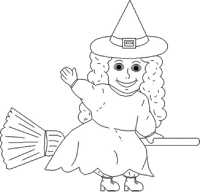 witch and broom