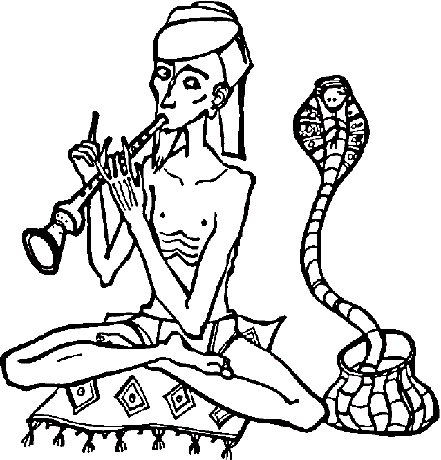 Snake charming is hypnotising a cobra