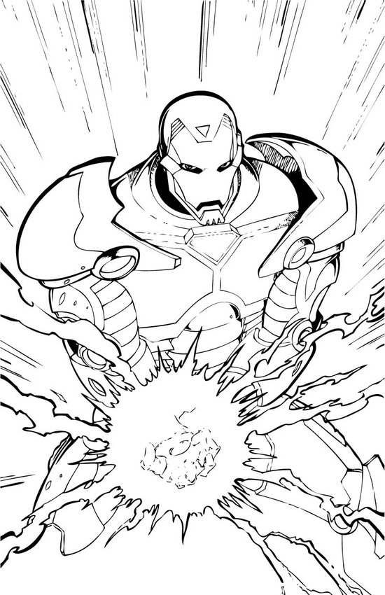 Iron man uses his power