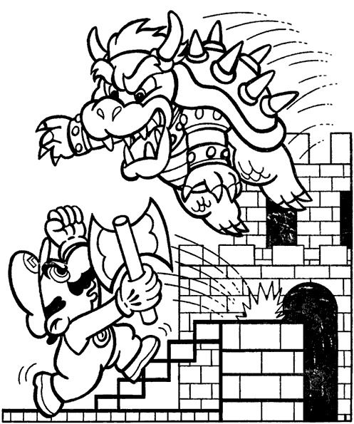 Bowser fight Mario