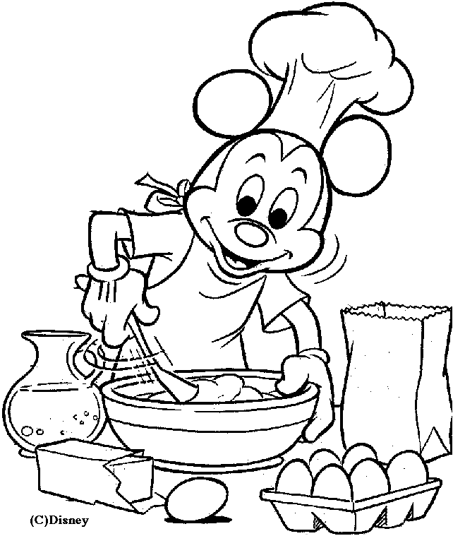 mickey cooks