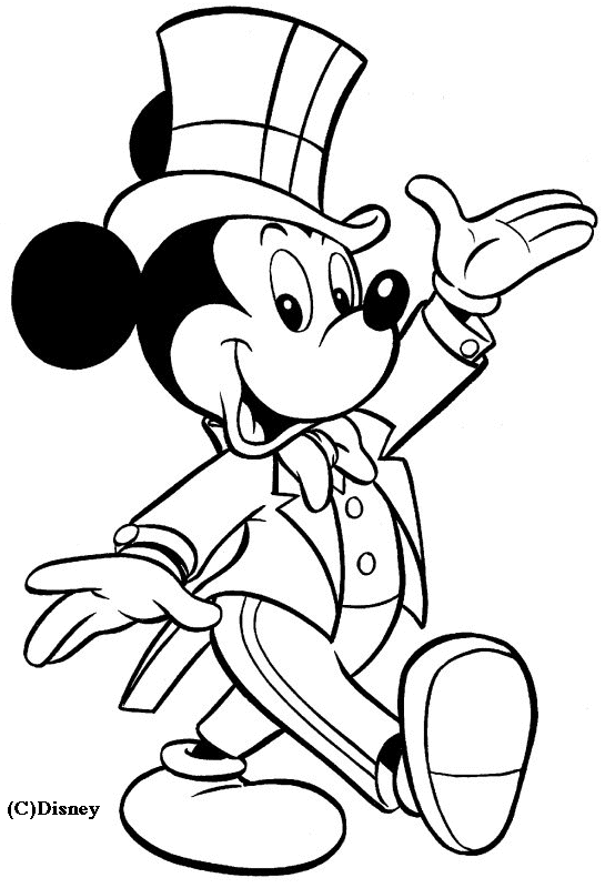 mickey dressed with a costume