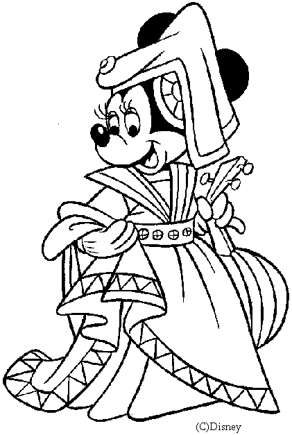 Minnie dressed in princess