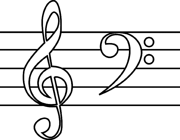 G clef and F clef