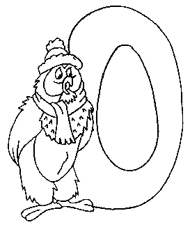 digit (0) zero with Owl