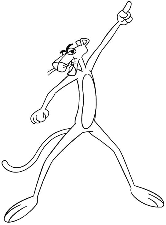 pink panther is dancing