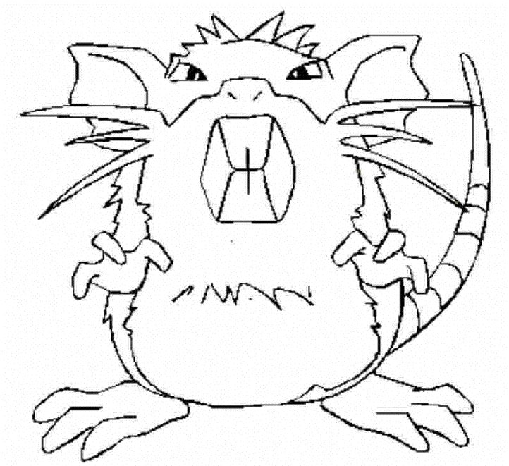 Raticate Pokemon Ausmalbilder Colorare Lineart Gerbil Lilly Raticate Pokemon Ausmalbilder Colorare Lineart Gerbil Lilly