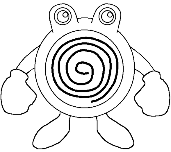 Poliwhirl Coloring Picture Of Pokemon 61