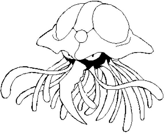 Tentacruel coloring picture of Pokemon 73