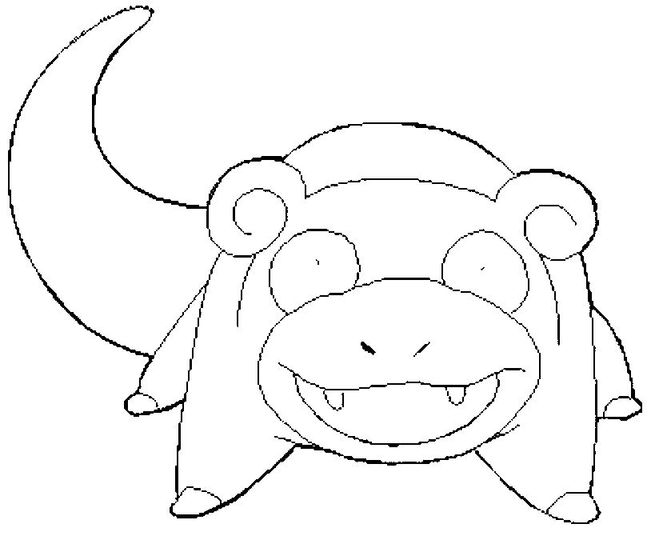 Slowpoke Coloring Picture Of Pokemon 79