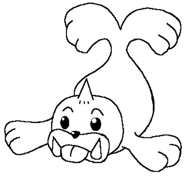 coloring picture of Seel pokemon 86