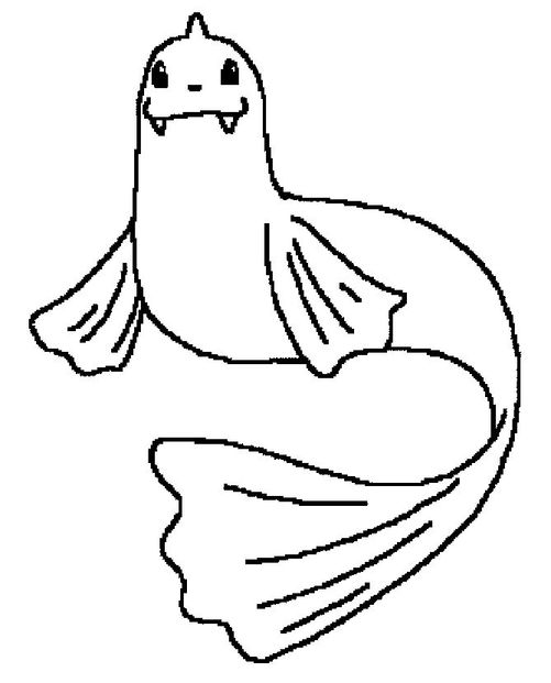 coloring picture of Dewgong pokemon 87