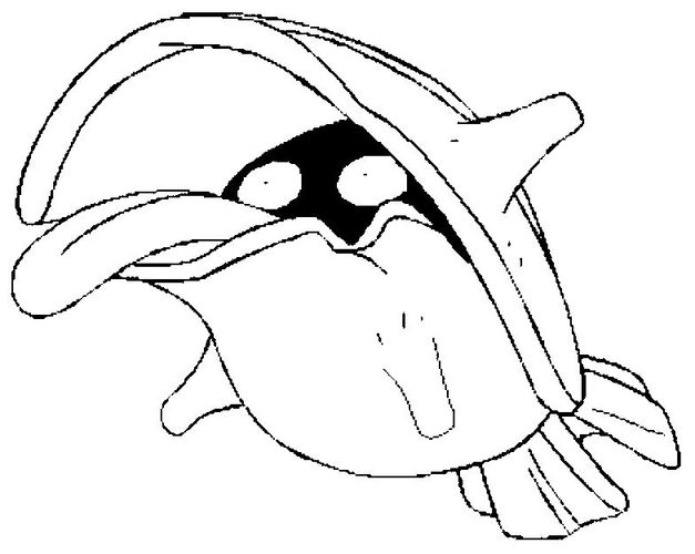 coloring picture of Shellder pokemon 90