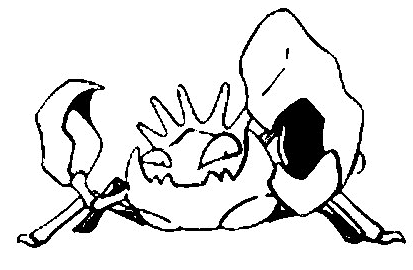 coloring picture of Krabboss pokemon 99