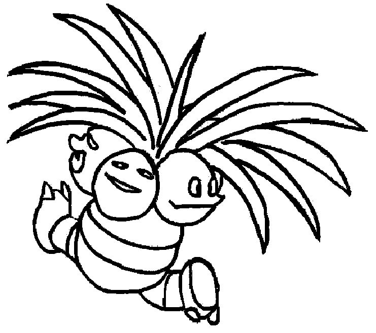 coloring picture of Exeggutor pokemon 103