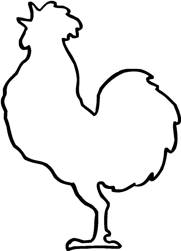 rooster outline