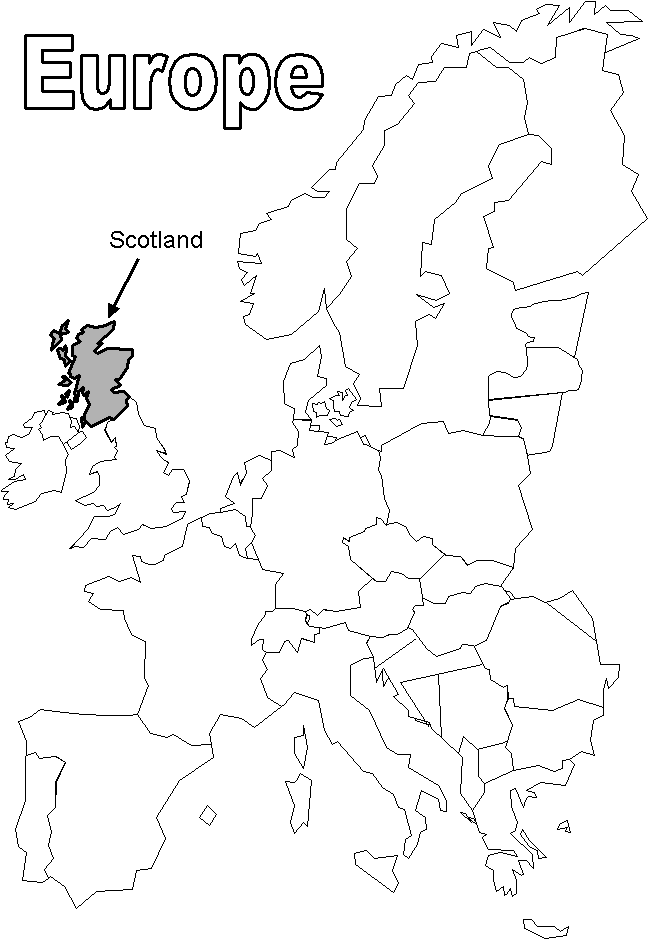 locate Scotland in Europe