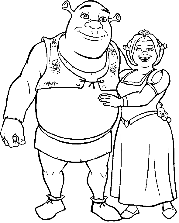 Shrek and Fiona