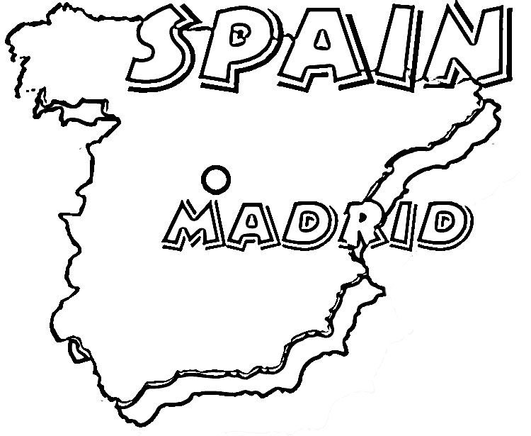 spanish map Madrid