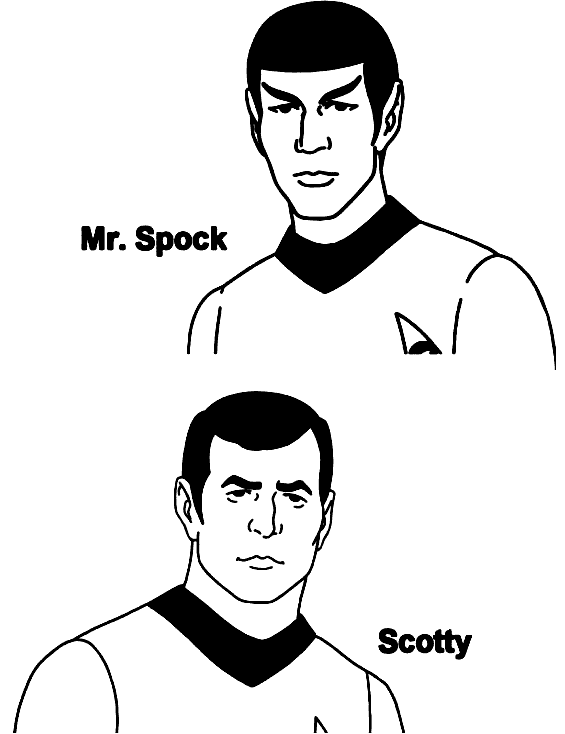 Mr Spock and Scotty