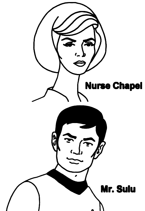 Mr Sulu and Nurse Chapel