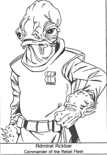 Admiral Ackbar commander of Rebel Fleet