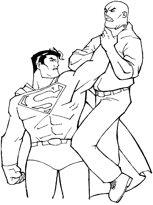 superman stops a gangster