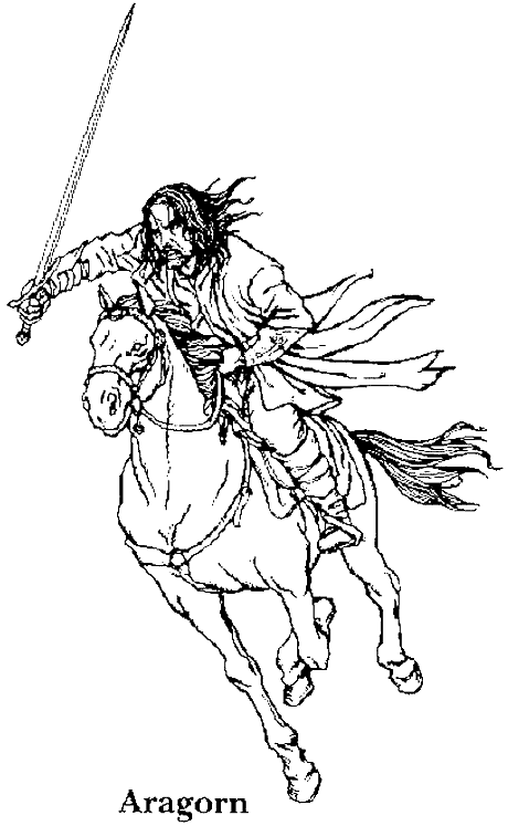 Aragorn on a horse
