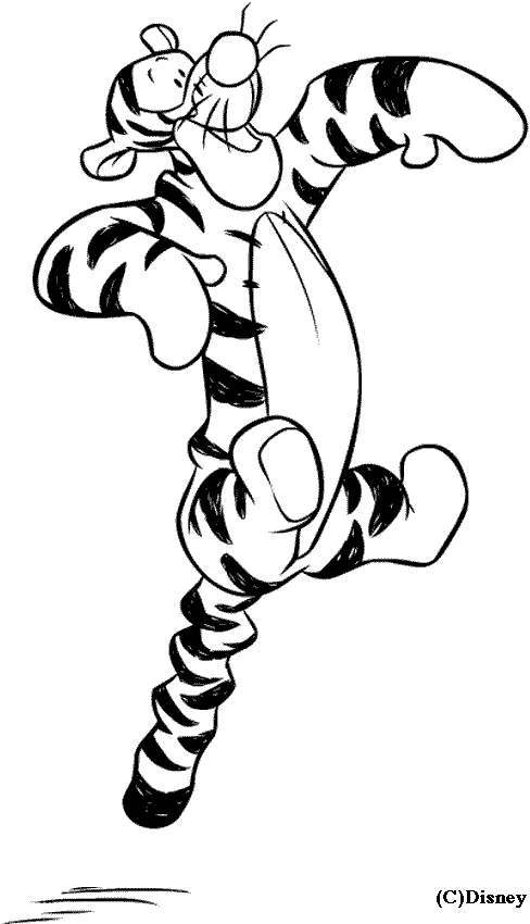 Tigger jumps