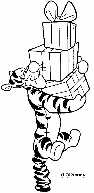 Tigger with gifts