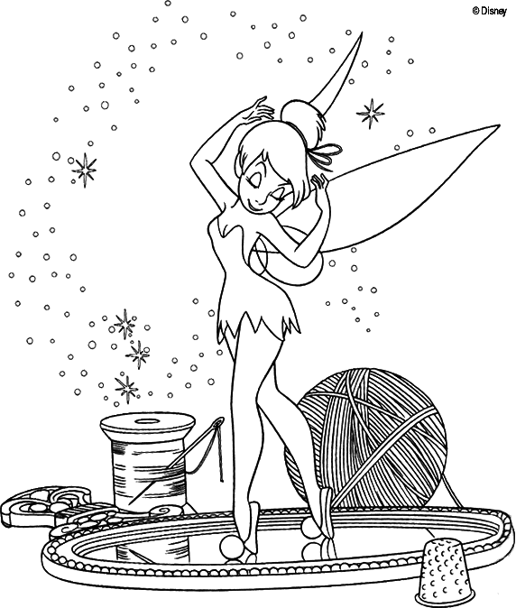 Tinker Bell makes seam