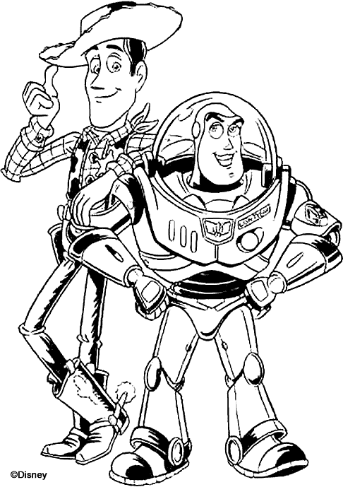 Sheriff Woody with Buzz Lightyear