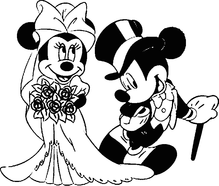 Mickey and Minnie marry