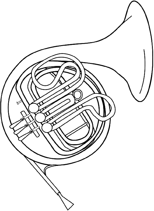 Wind Instrument Coloring Coloring Pages