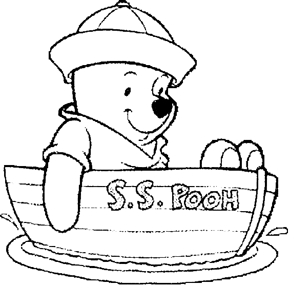Winnie in its S S Pooh boat
