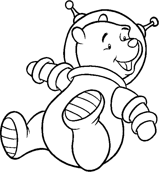 Winnie is an astronaut